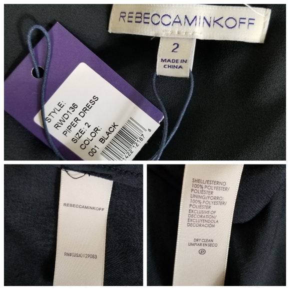 Rebecca Minkoff Slip Dress Womens Size 2 Black Maxi Tiered Lace Spaghetti Strap - Picture 12 of 15